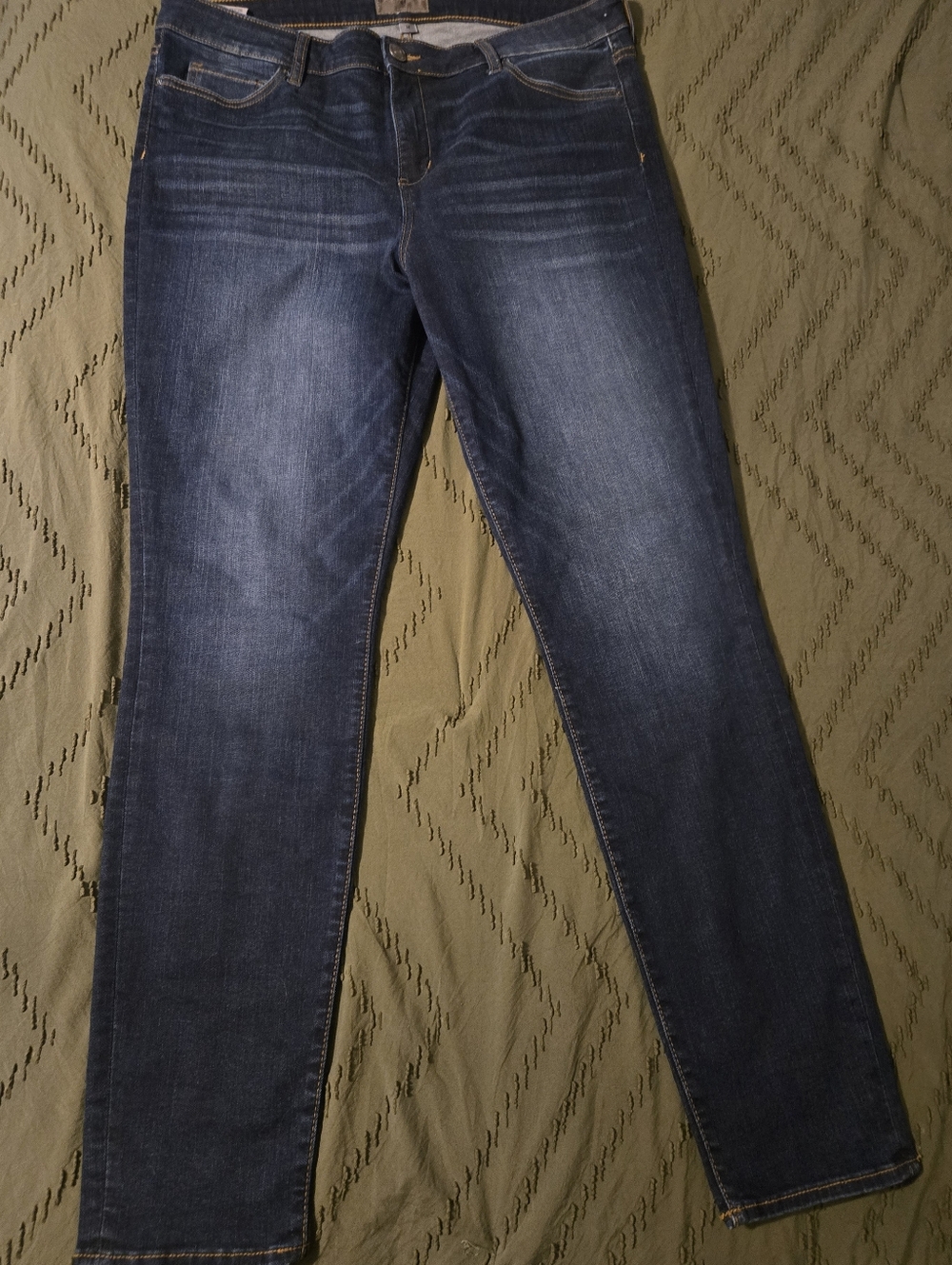 Kut from the Kloth Dark Blue Skinny Jeans Mia Sz 16